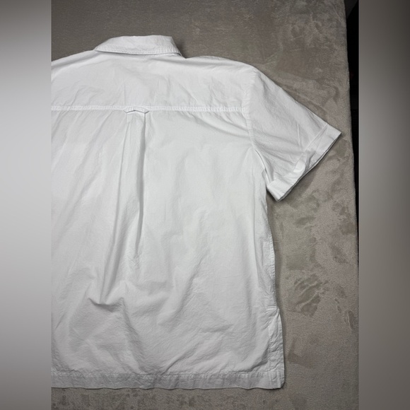 Madewell Women’s White Signature Poplin Short-Sleeve Button-Down Shirt Large - Picture 13 of 16